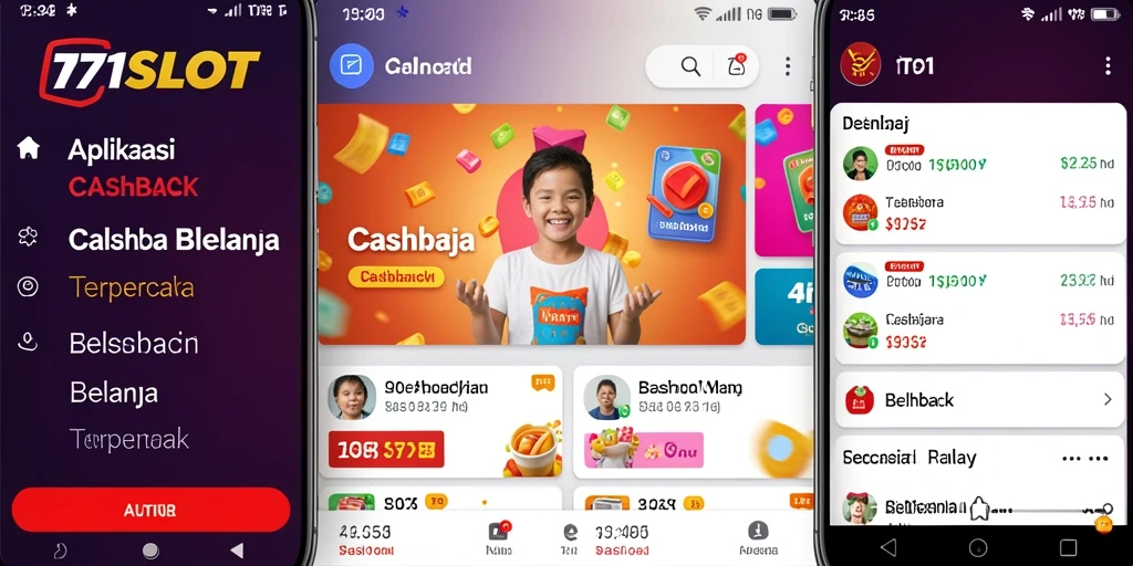 Antarmuka utama aplikasi Cashback 171SLOT yang menarik dan fungsional.