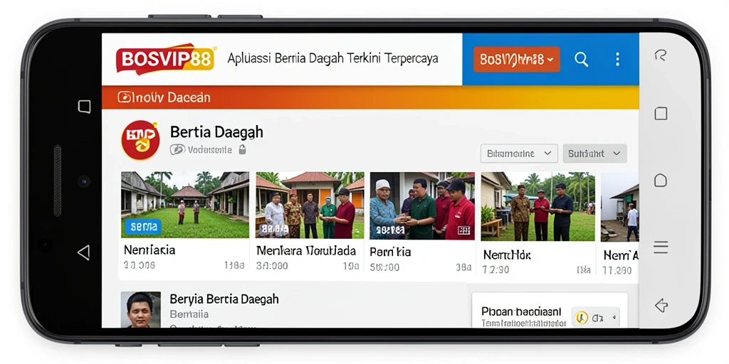 Tampilan antarmuka aplikasi BOSVIP88 yang user-friendly dan interaktif.