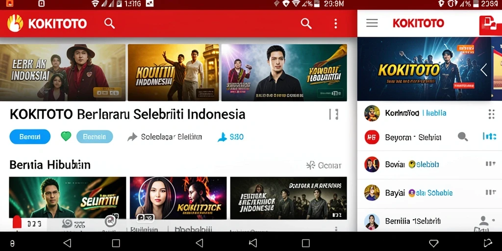 Tampilan antarmuka aplikasi KOKITOTO yang modern dan mudah digunakan.