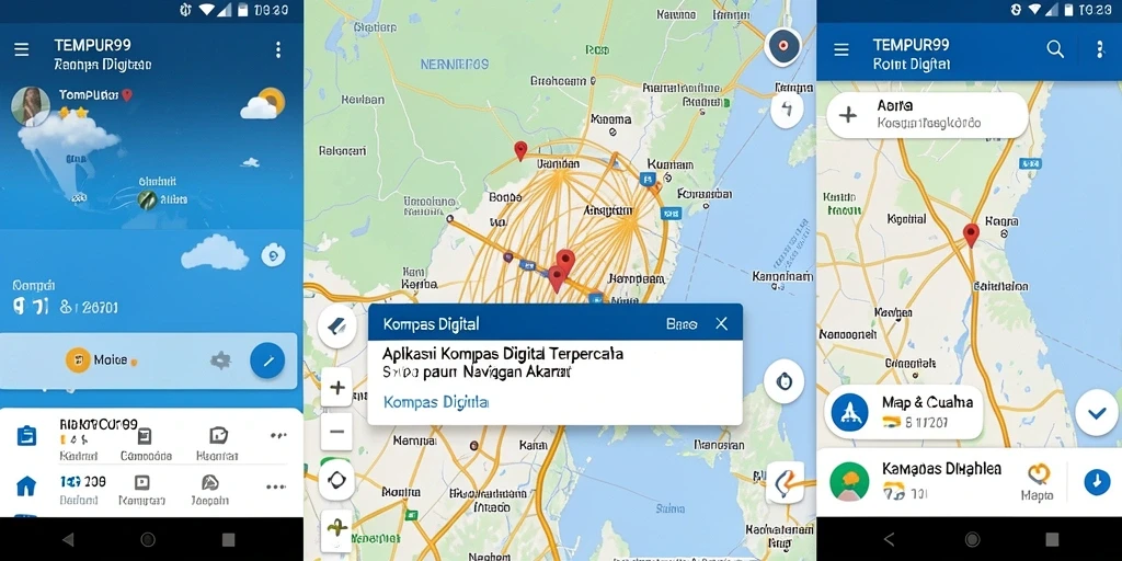 Tampilan utama TEMPUR99 dengan antarmuka sederhana dan informatif.