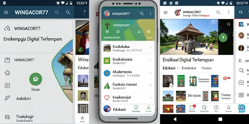 Antarmuka aplikasi WINGACOR77 yang informatif dan menarik.